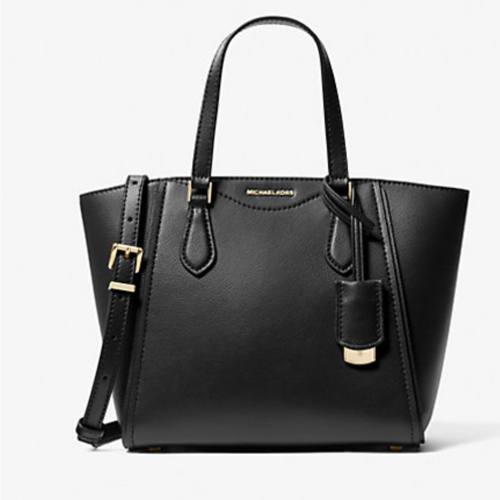 NWT Michael Kors Taryn Small Leather Convertible Crossbody Bag